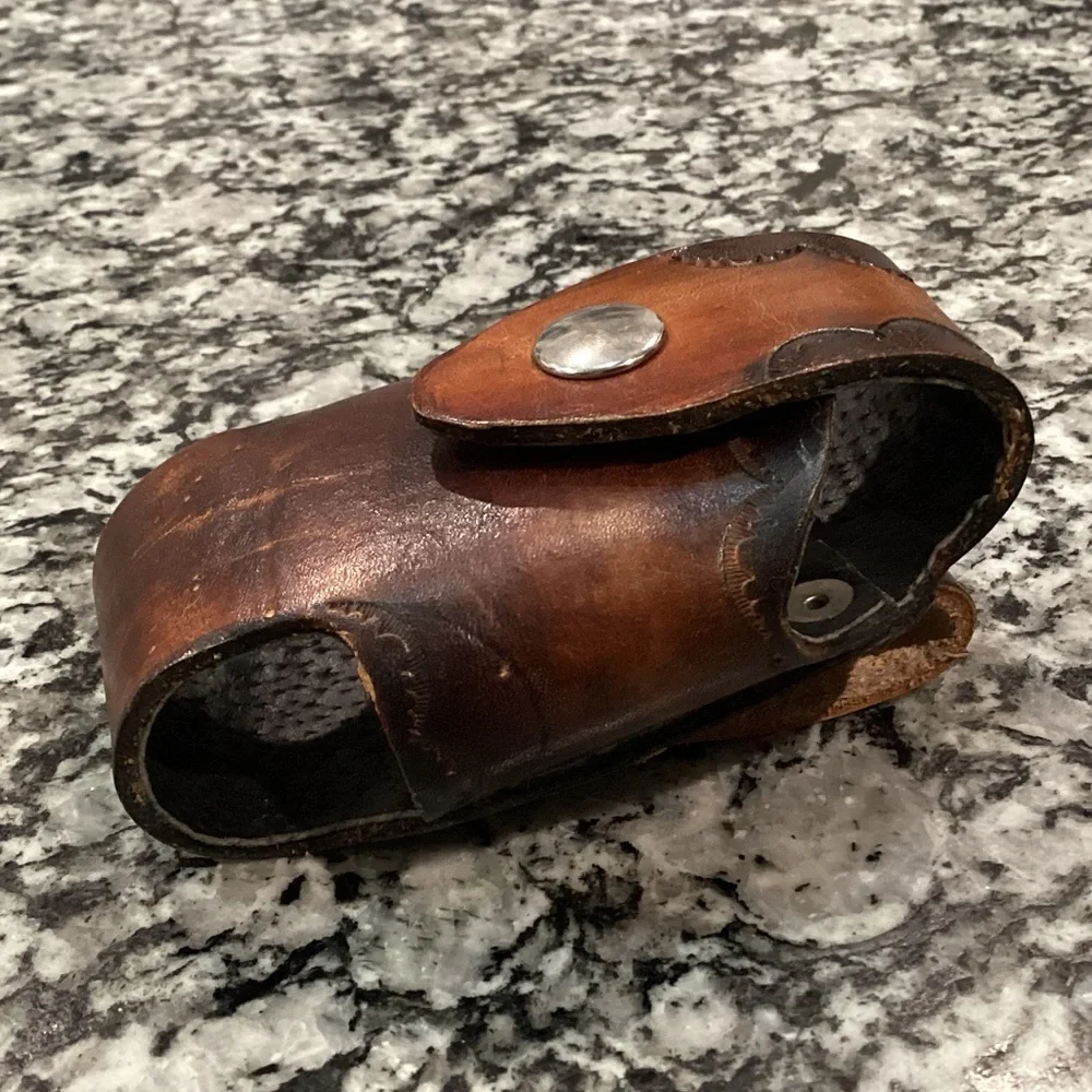 🟤 Leather Sheath for a Multi Tool - Cell Phone - Knife - Small Firearm - More